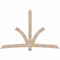 Ekena Millwork Davenport Smooth Timber Gable Bracket, Douglas Fir, 96"W x 64"H x 1 1/2"D x 5 1/2"F, 16/12 Pitch GBW096X64X0206DAV00SDF - alternate 1
